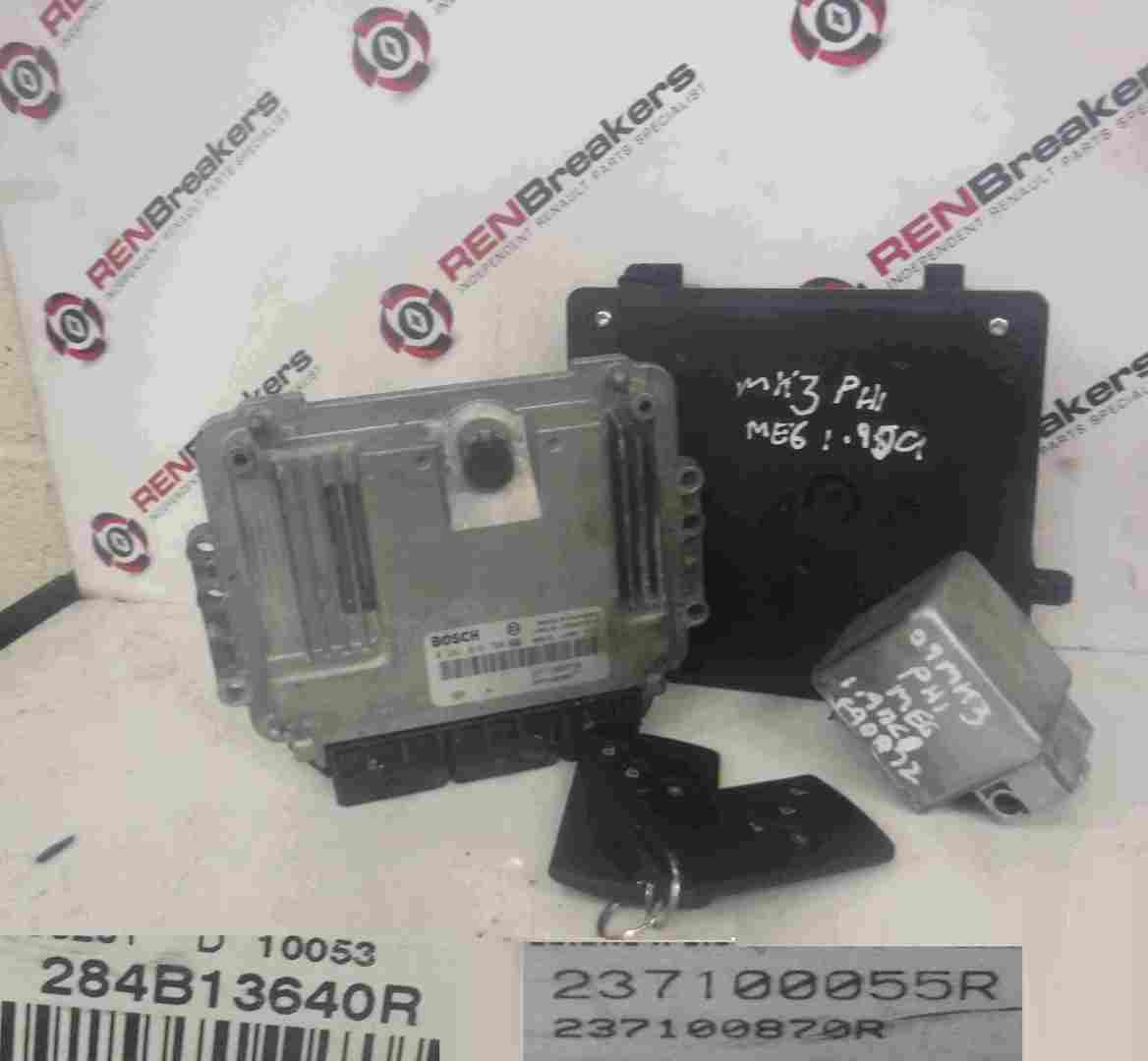 Renault Megane MK3 2008-2016 1.9 dCi ECU SET UCH BCM Steering Lock + 2 Key Cards