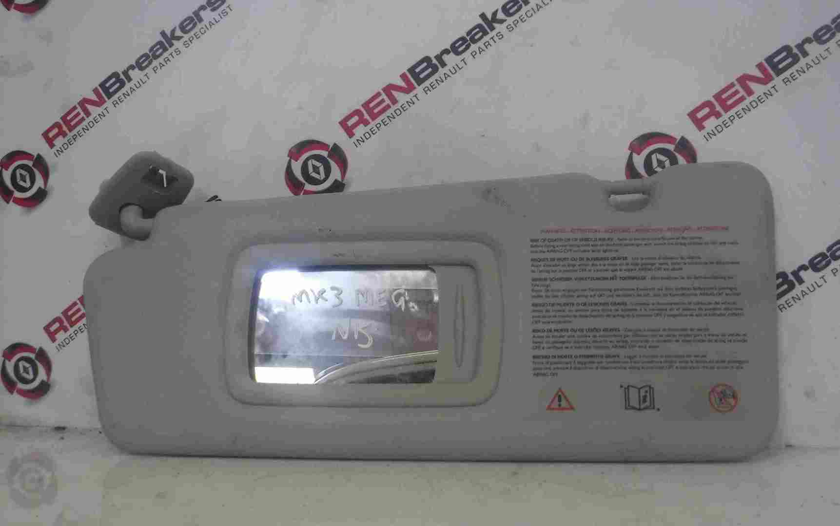 Renault Megane MK3 2008-2016 Passenger NSF Front Sun Visor