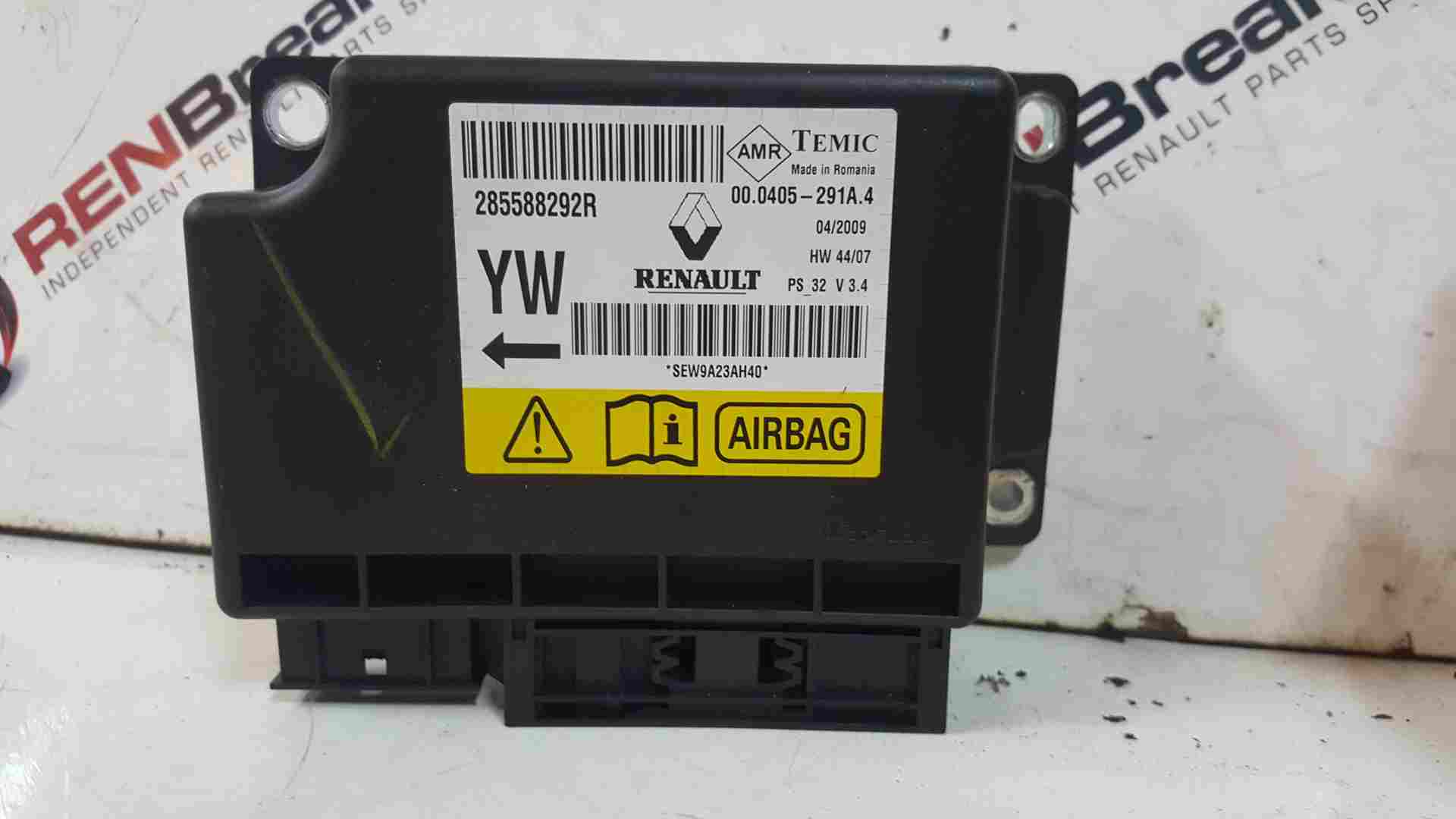 Thumb 3 Renault Megane MK3 2010-2016 AIR Bag ECU Computer Module 285588292r