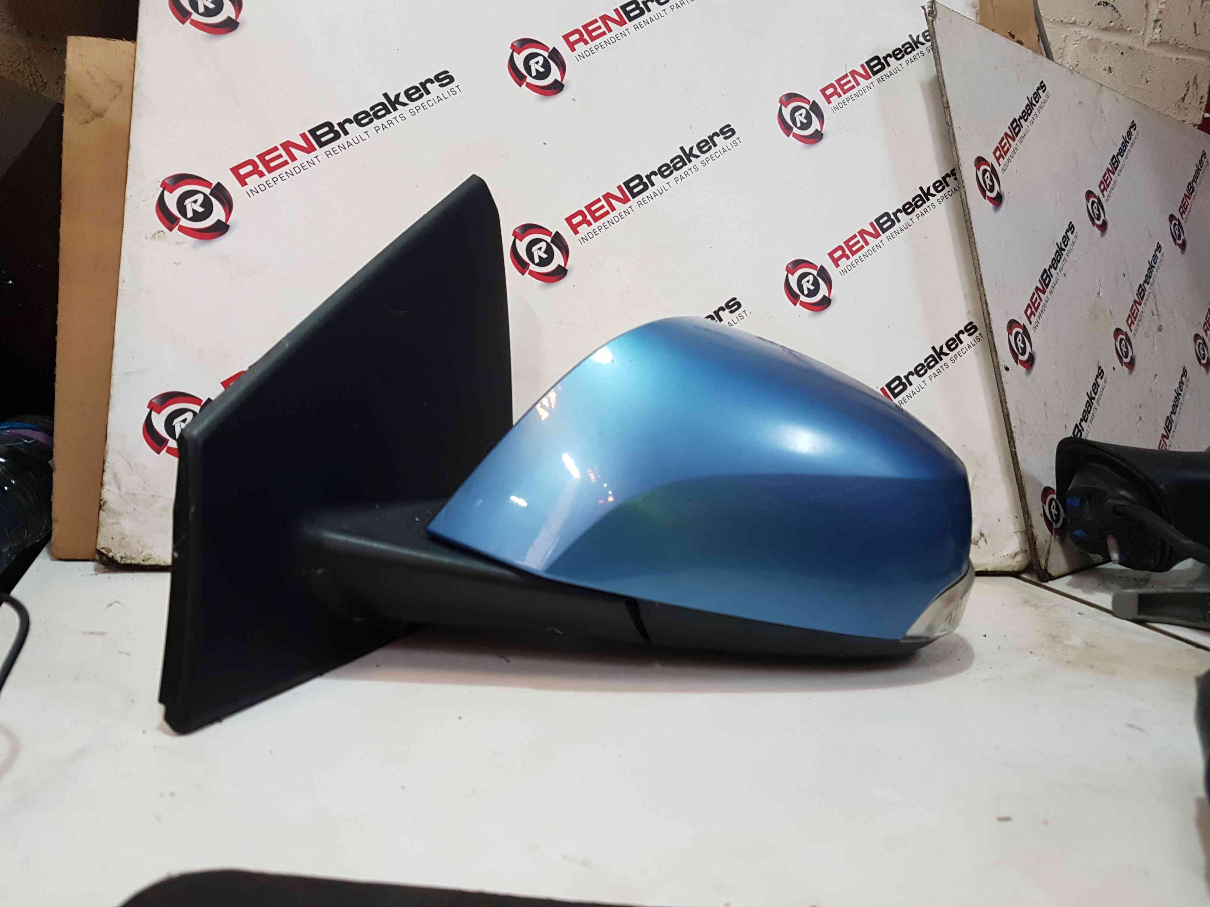 Renault Megane MK3 Coupe 2008-2014 Passengers Ns NSF Wing Mirror Blue Terpb