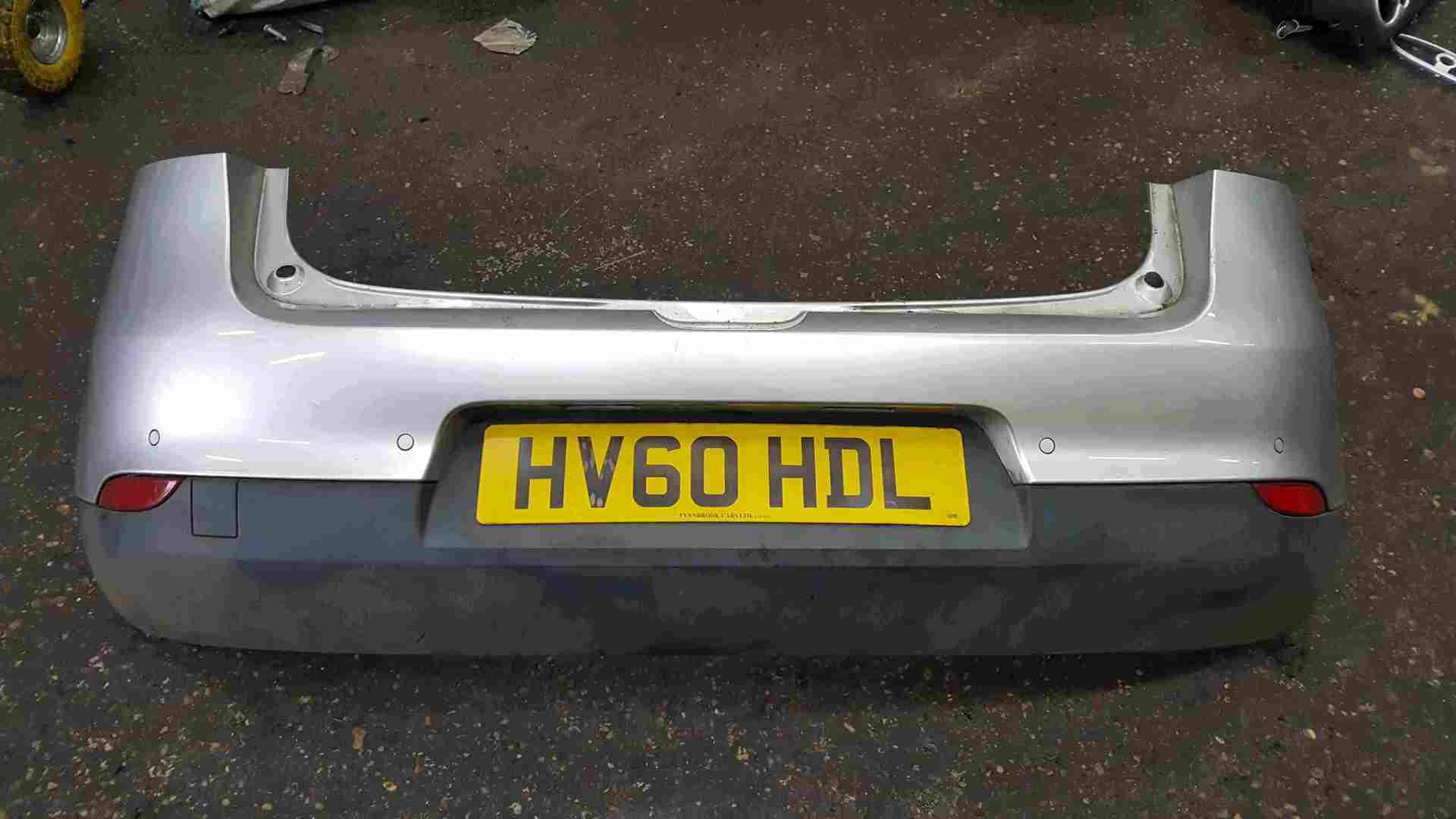 Renault Megane MK3 Hatchback 2008-2012 Rear Bumper Silver TED69