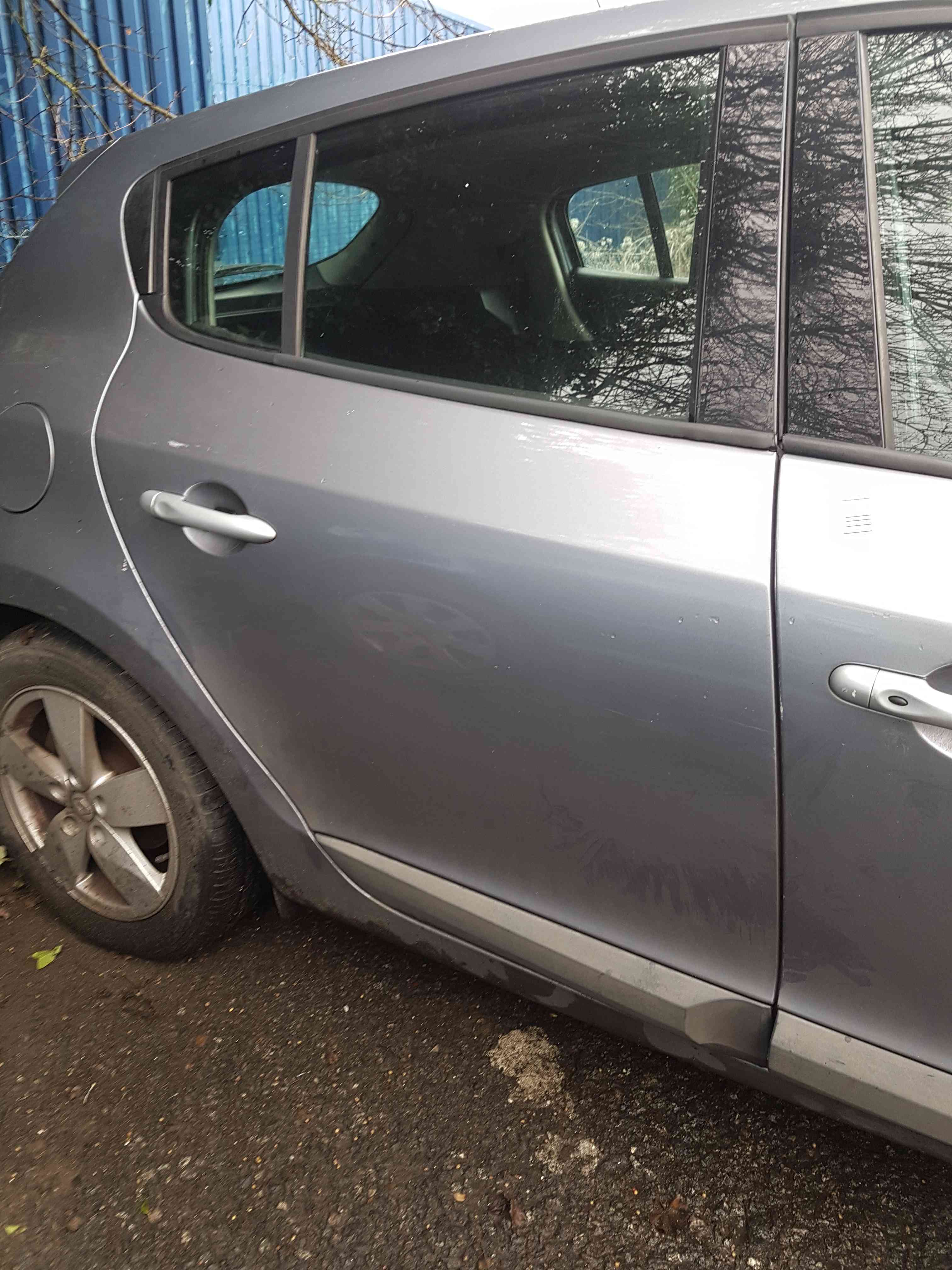 Thumb 4 Renault Megane MK3 Hatchback 2008-2014 Drivers OSR Rear Door Grey Ternr 5Dr