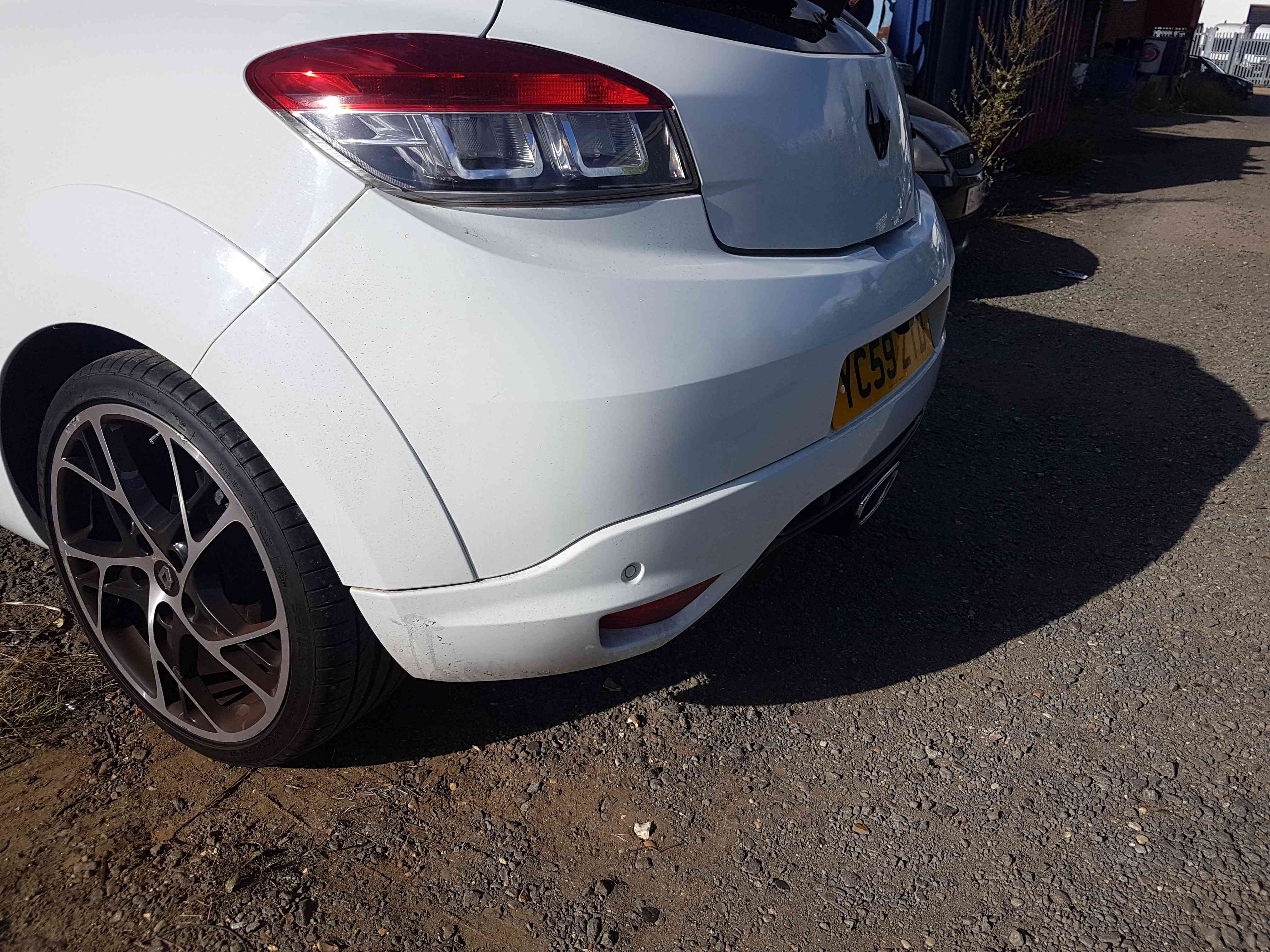 Thumb 2 Renault Megane Rs Sport 250 MK3 2008-2010 Rear Bumper White Ov369 369