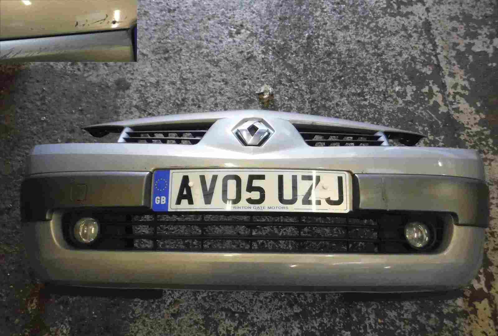 Renault Megane Saloon 2002-2008 Front Bumper Silver TEA19