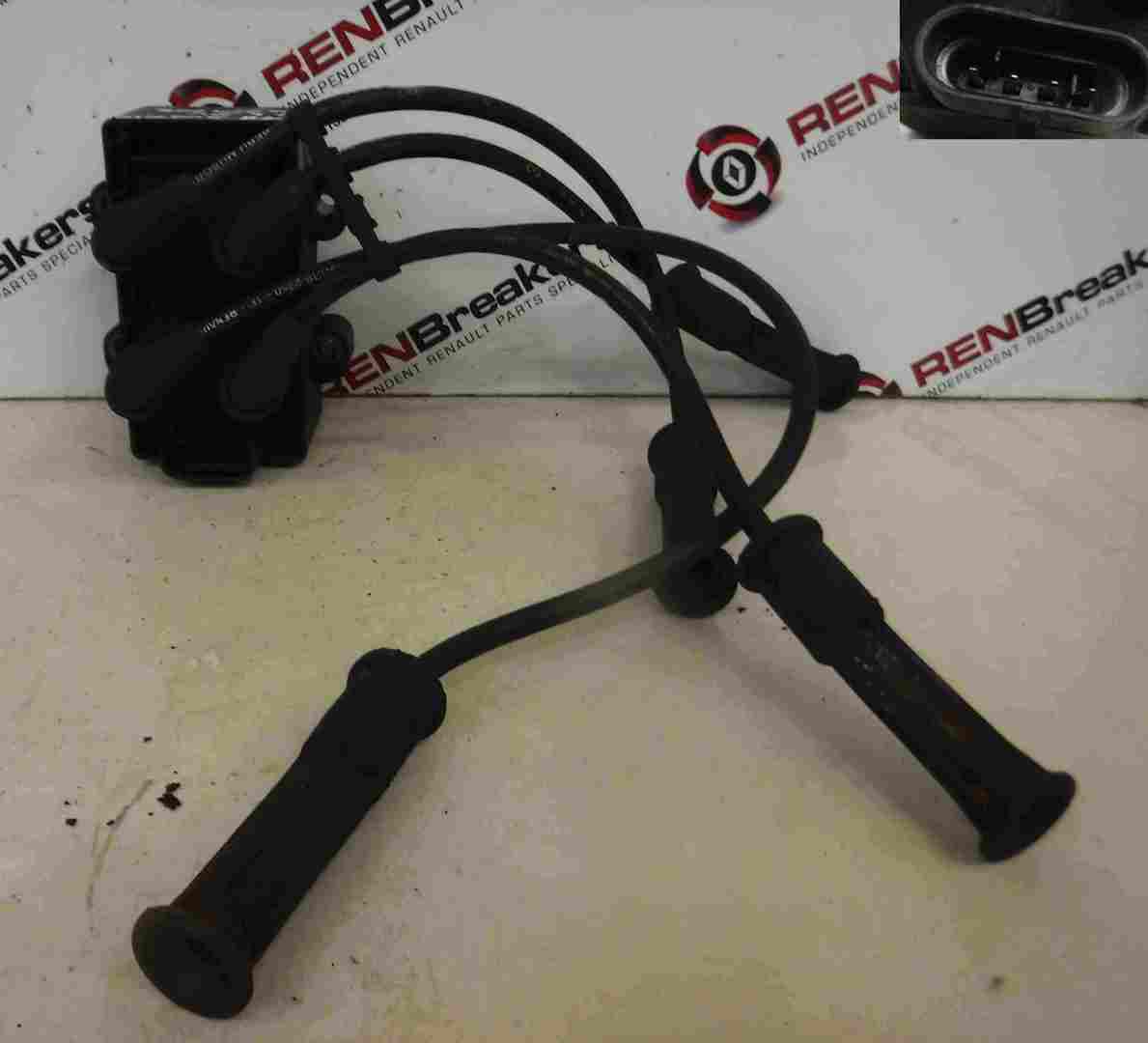 Renault Megane Scenic 1997-1999 1.6 8v Ignition Coil Pack + Leads K7M 702