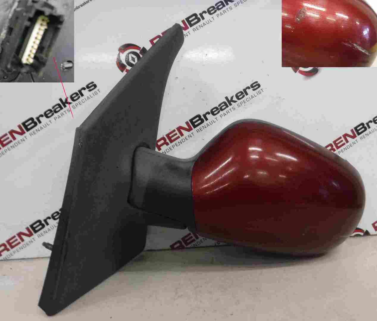 Renault Megane Scenic 1997-1999 Passenger NS Wing Mirror Red 783