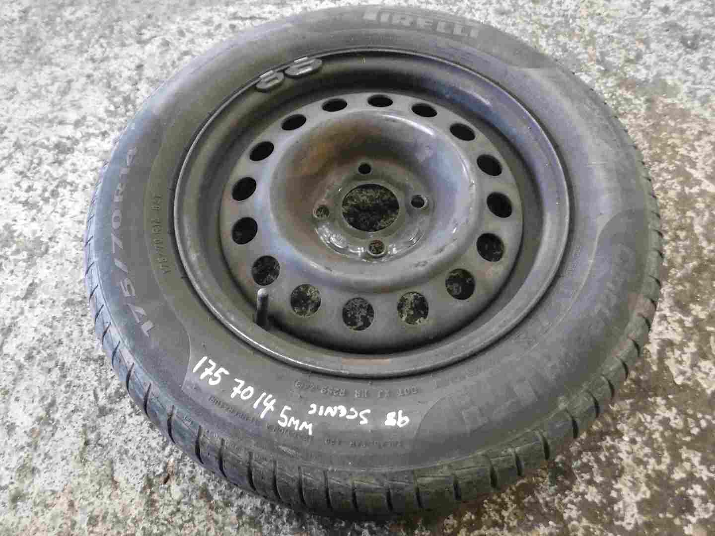 Renault Megane Scenic 1997-1999 Steel Wheel Rim + Tyre 175 70 14 5mm Tread