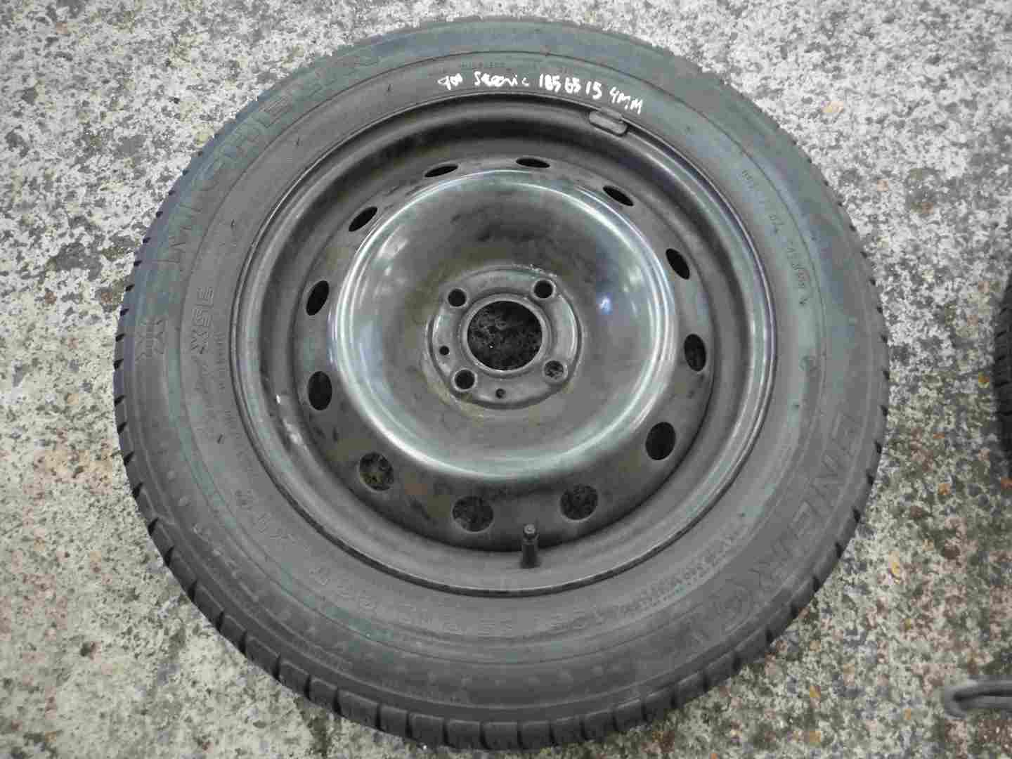 Renault Megane Scenic 1997-1999 Steel Wheel Rim   Tyre 185 65 15 4mm Tread