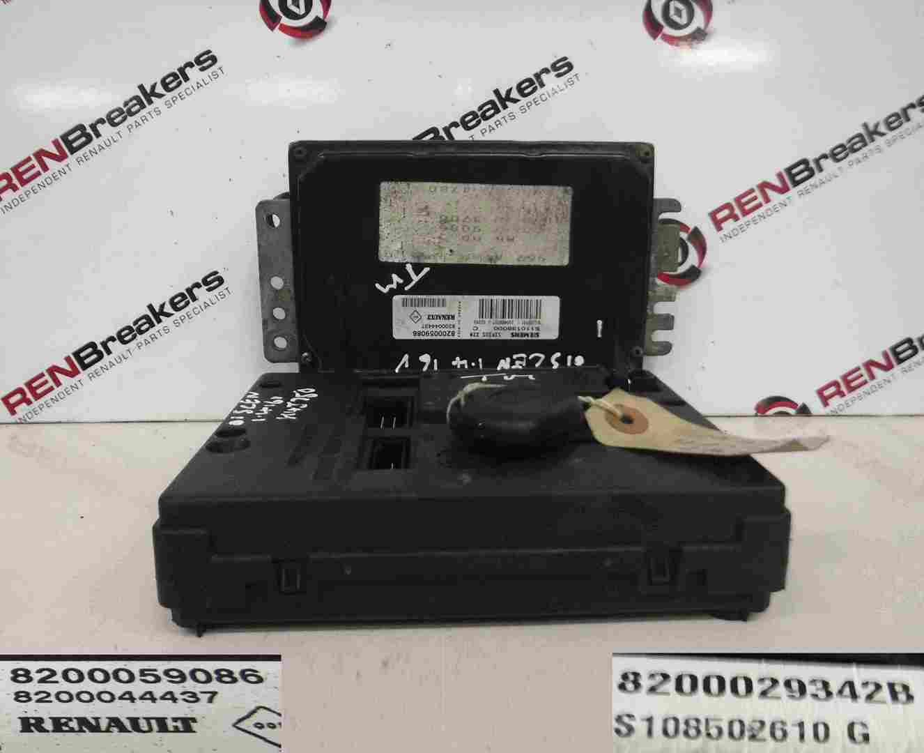 Renault Megane Scenic 1999-2003 1.4 16v ECU SET UCH BCM Immobiliser   Key Fob