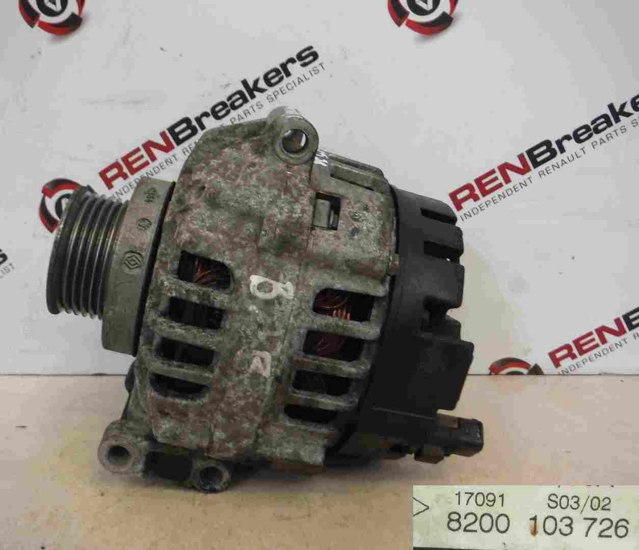 Renault Megane Scenic 19992003 1.6 16v Alternator Store