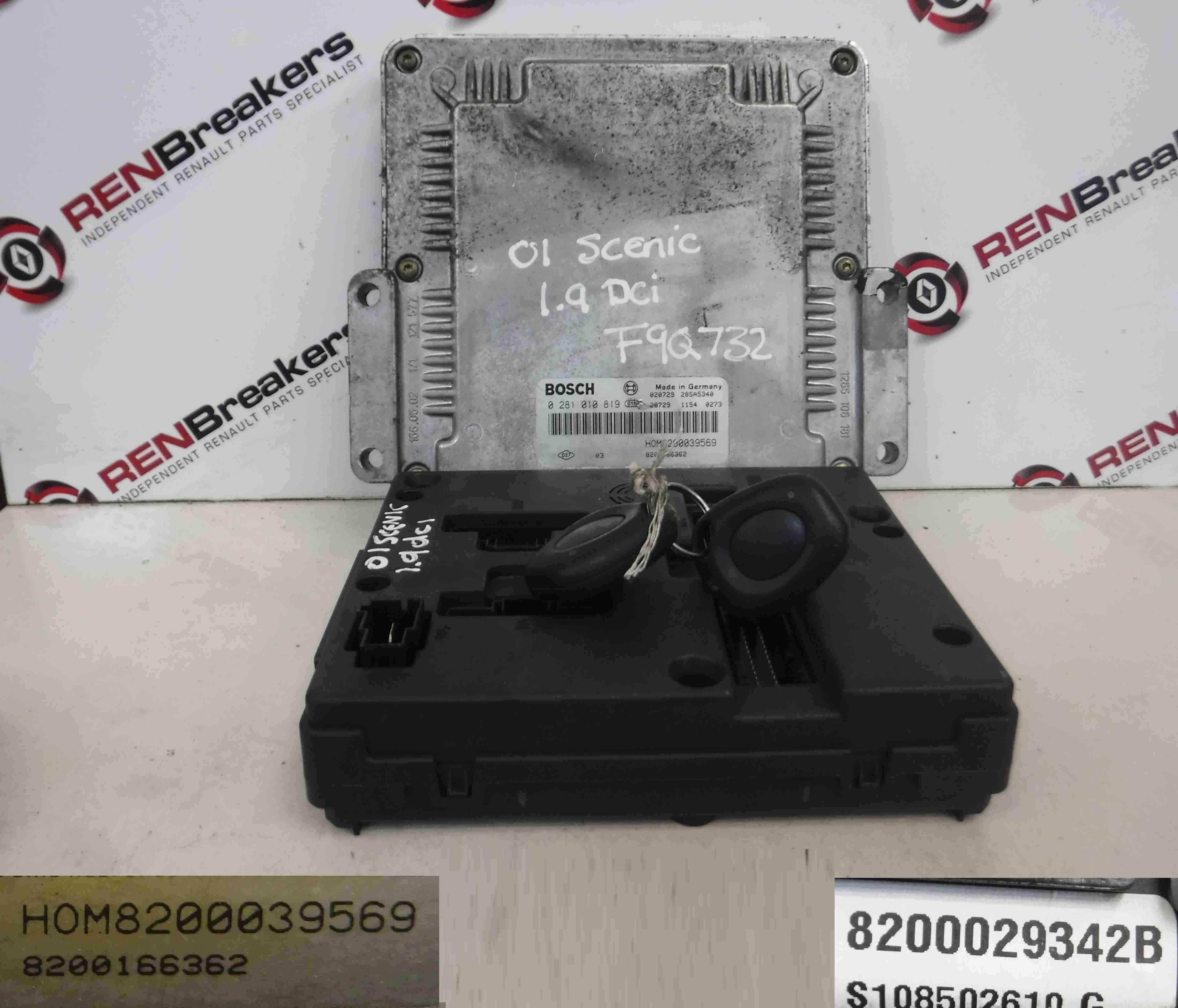 Renault Scenic 19992003 1.9 dCi ECU SET UCH BCM