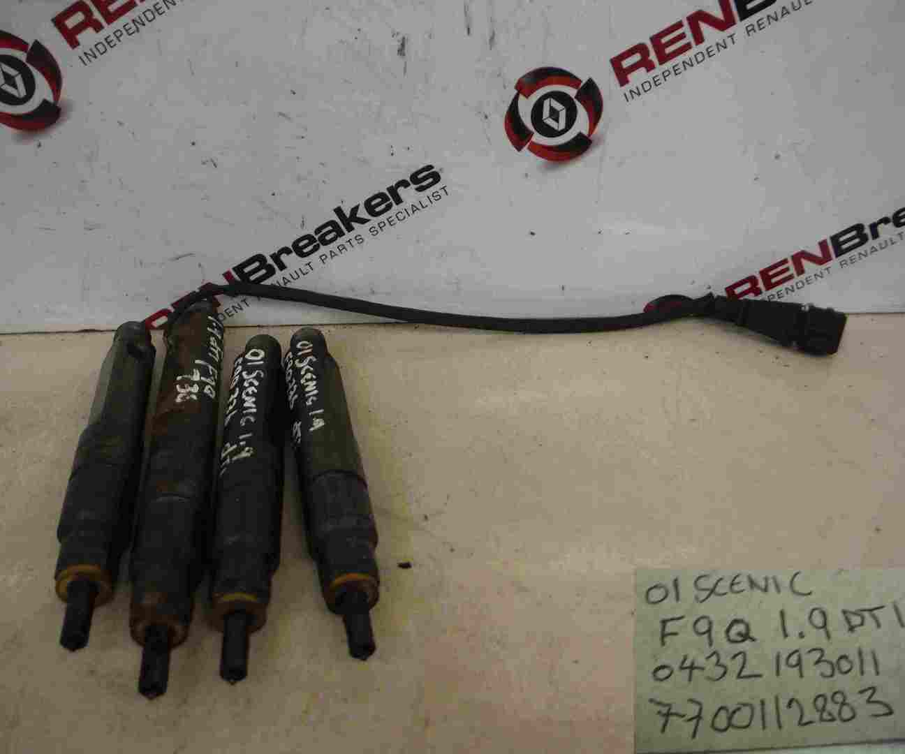 Renault Megane Scenic 1999-2003 1.9 dTi Diesel Injectors X4 Set
