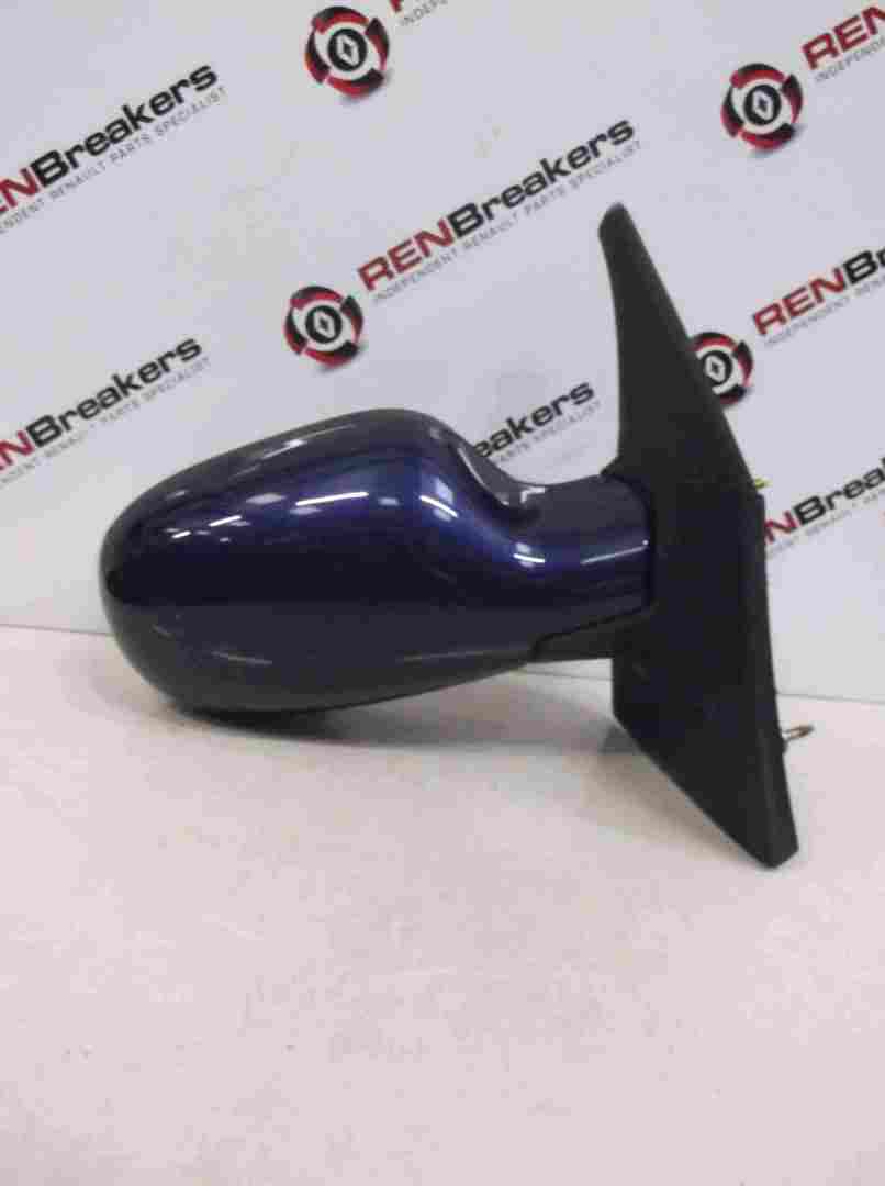 Renault Megane Scenic 1999-2003 Drivers OS Wing Mirror Blue TEF43