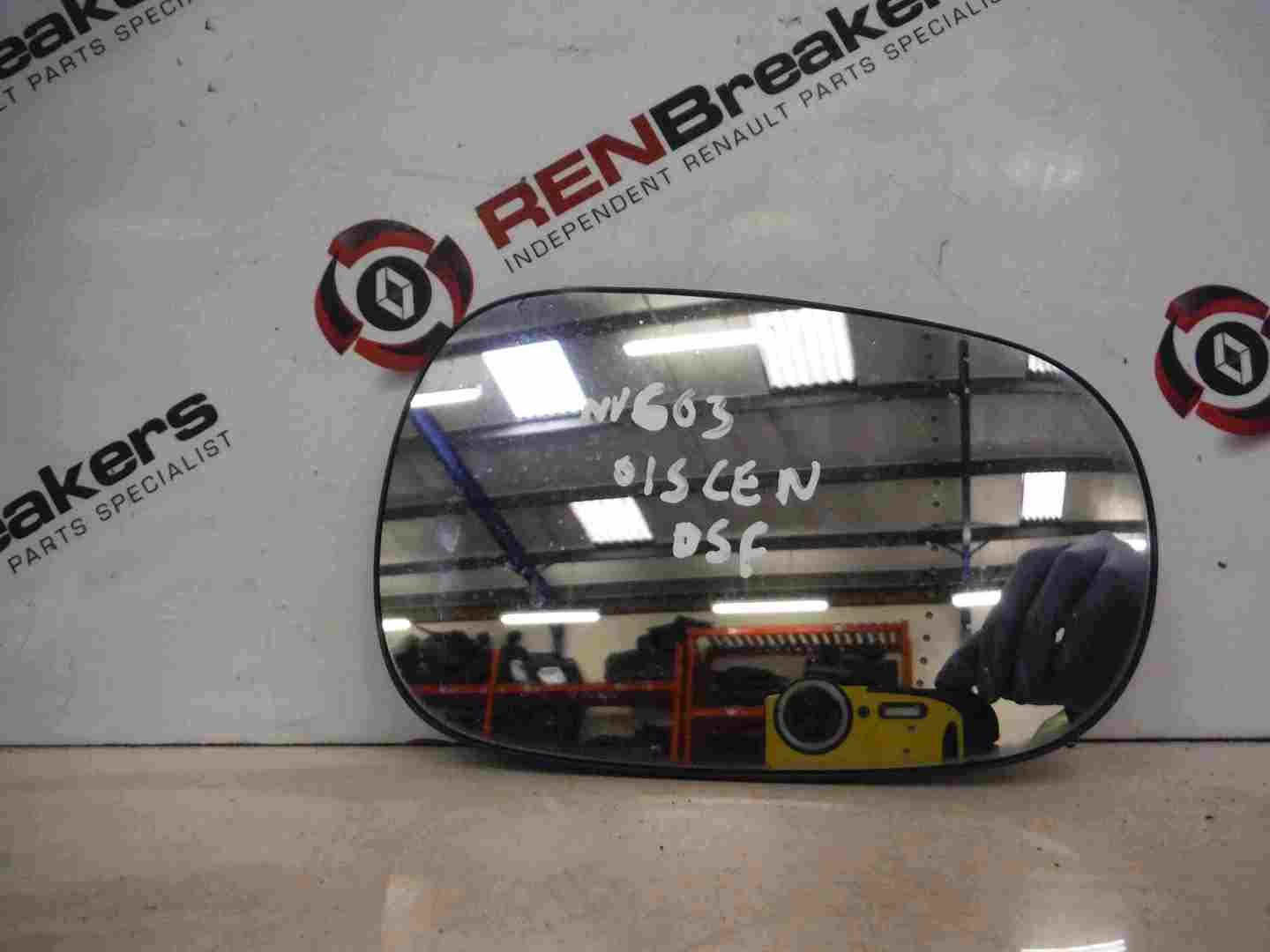 Renault Megane Scenic 1999-2003 Drivers OS Wing Mirror Glass