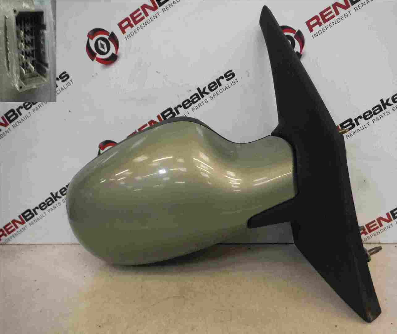 Renault Megane Scenic 1999-2003 Drivers OS Wing Mirror Green NV191