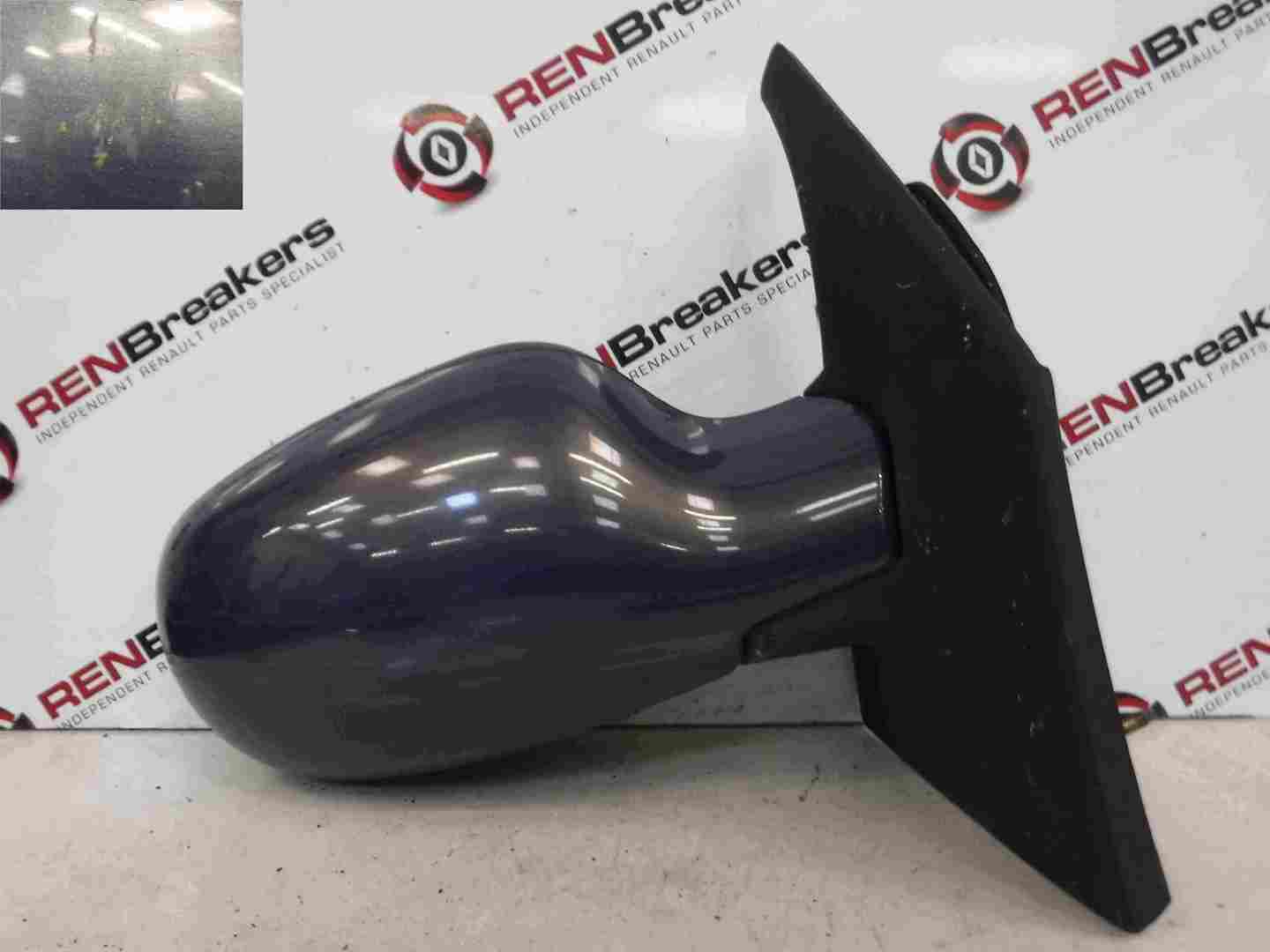 Renault Megane Scenic 1999-2003 Drivers OS Wing Mirror Grey NVD40