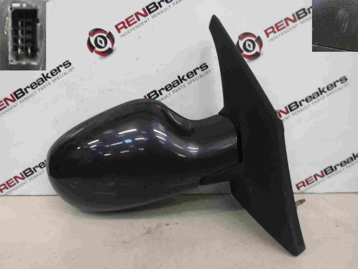Renault Megane Scenic 1999-2003 Drivers OS Wing Mirror Grey TEB66