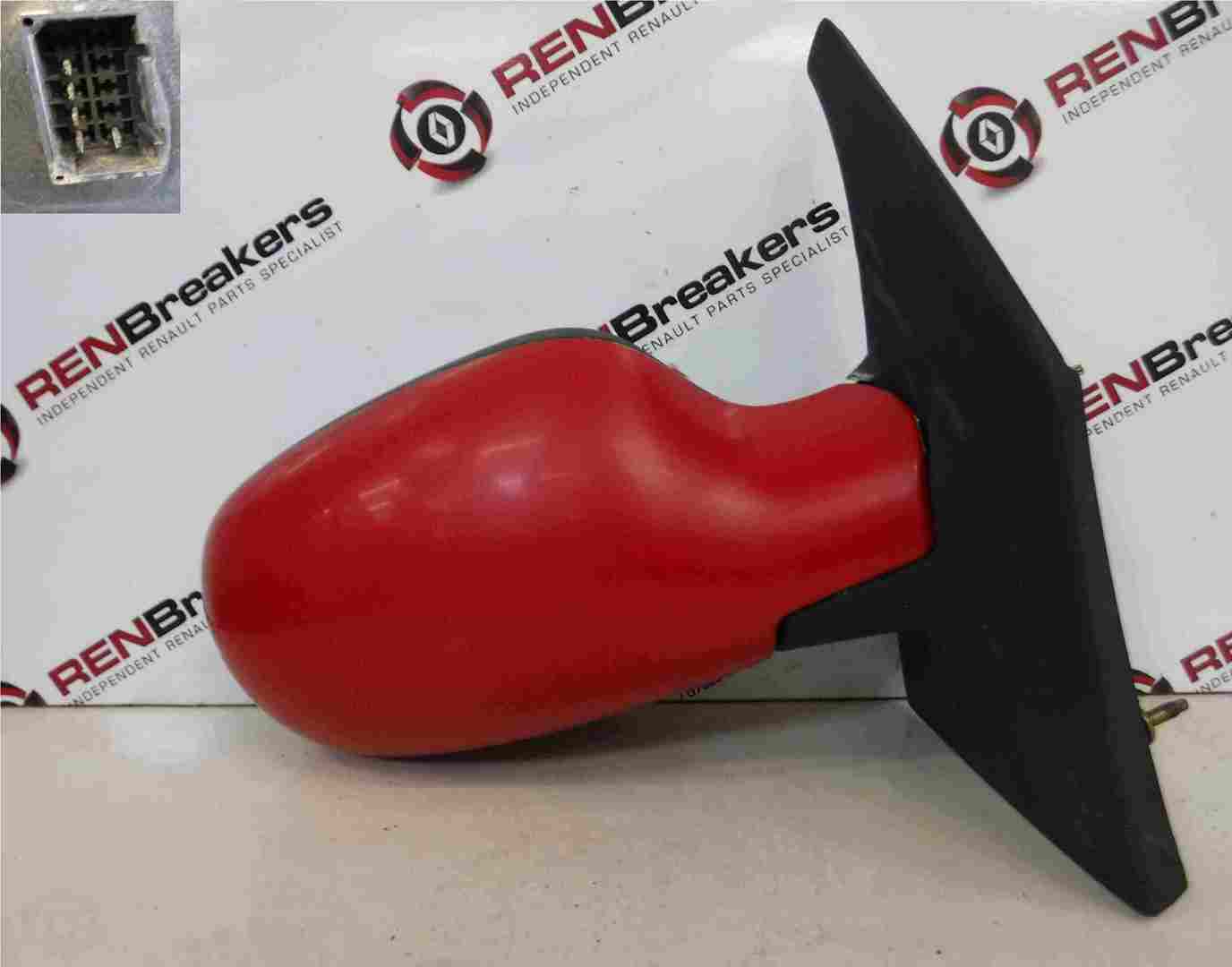 Renault Megane Scenic 1999-2003 Drivers OS Wing Mirror Red 727 Electric