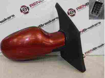 Renault Megane Scenic 1999-2003 Drivers OS Wing Mirror Red TEB76