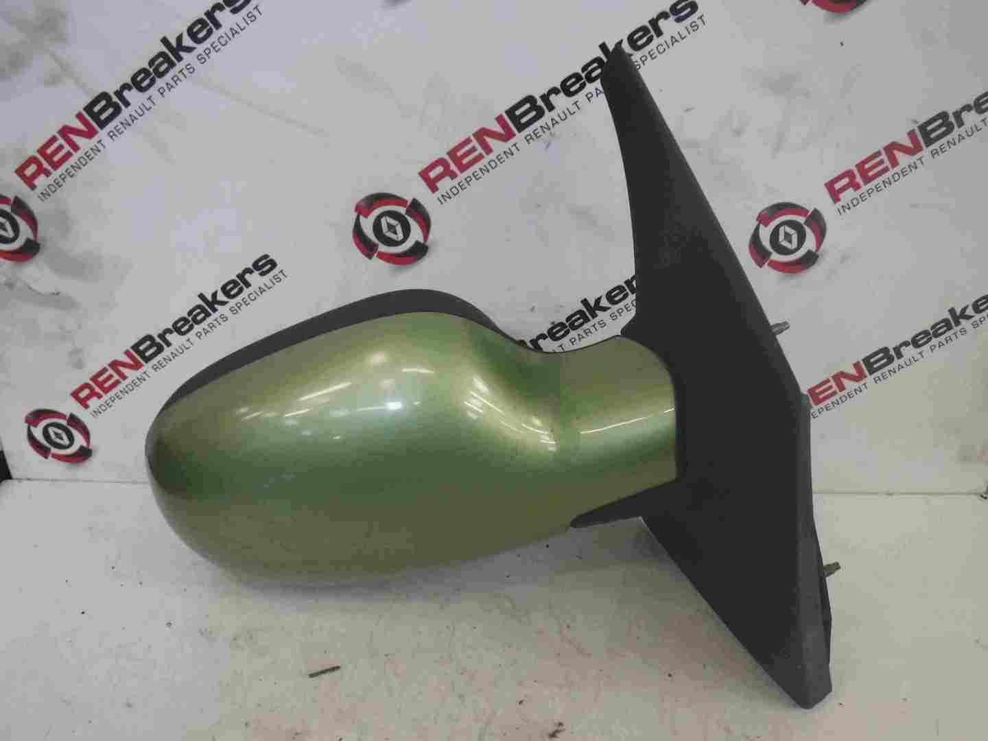 Renault Megane Scenic 1999-2003 Drivers OSF Front Door Wing Mirror Green MVC99