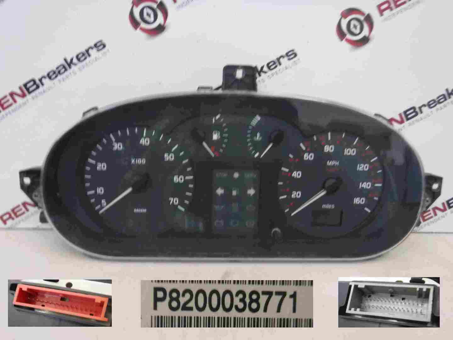 Renault Megane Scenic 1999-2003 Instrument Panel Dials Gauges Clocks 139K