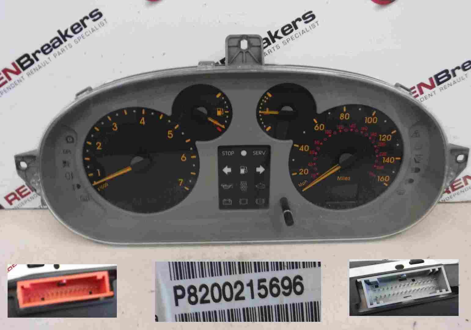 Renault Megane Scenic 1999-2003 Instrument Panel Dials Gauges Clocks 84K