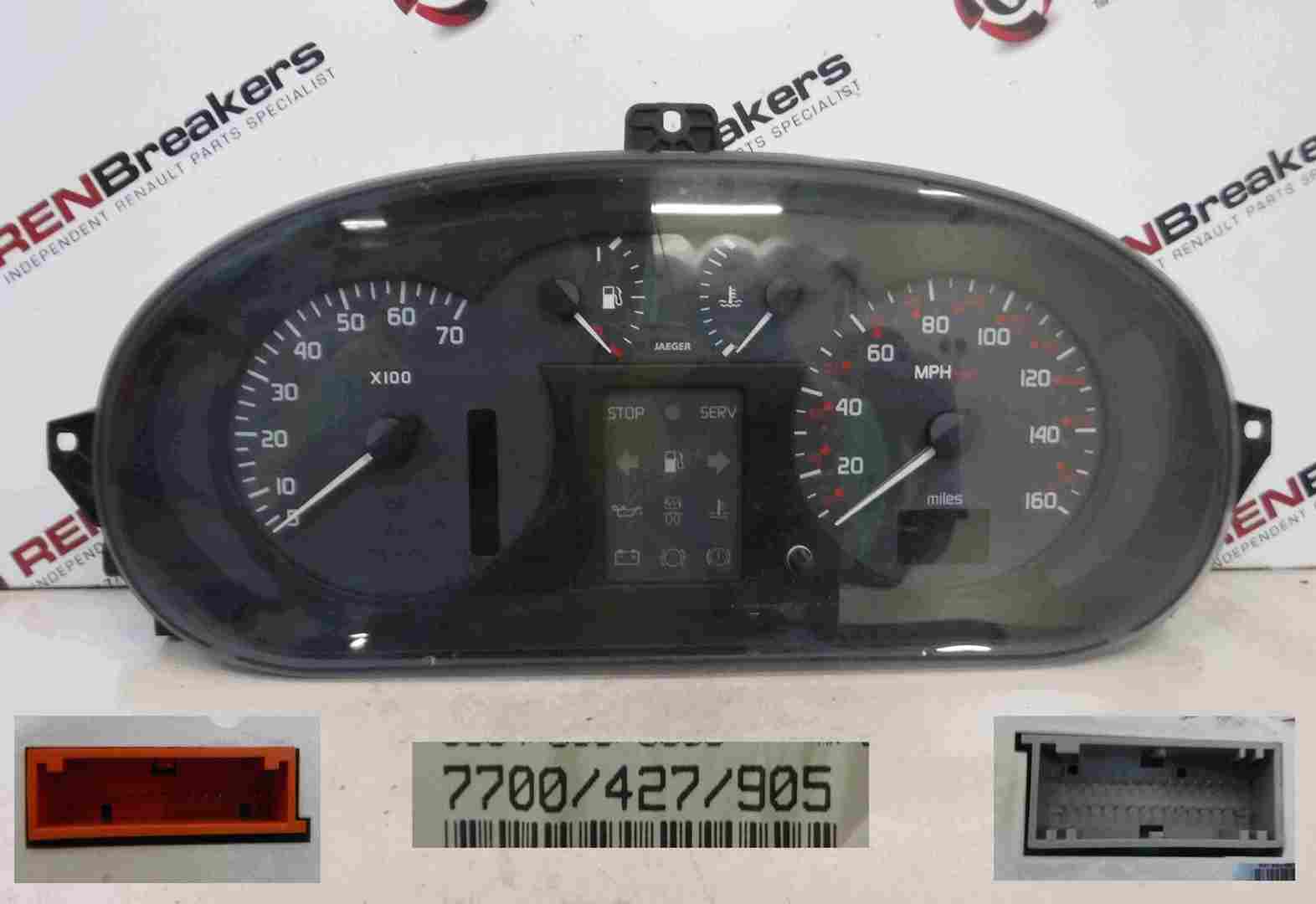 Renault Megane Scenic 1999-2003 Instrument Panel Dials Gauges Clocks 85K Auto