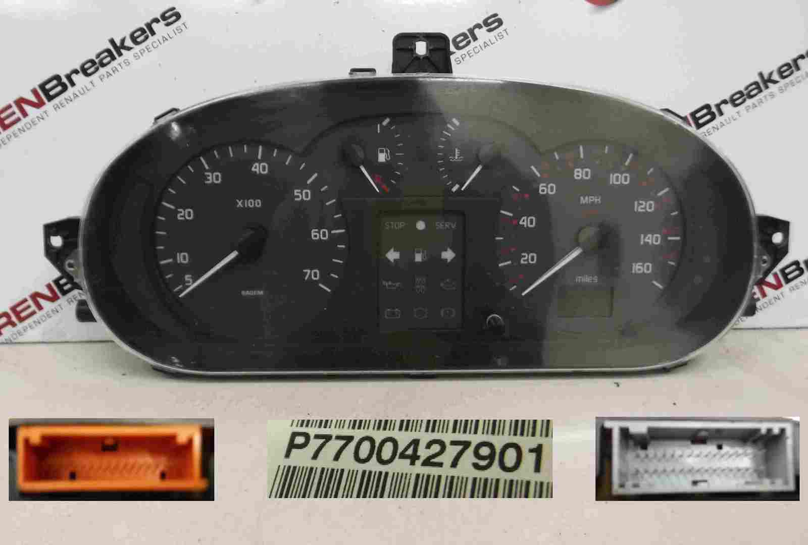 Renault Megane Scenic 1999-2003 Instrument Panel Dials Gauges Speedo Clocks 114K