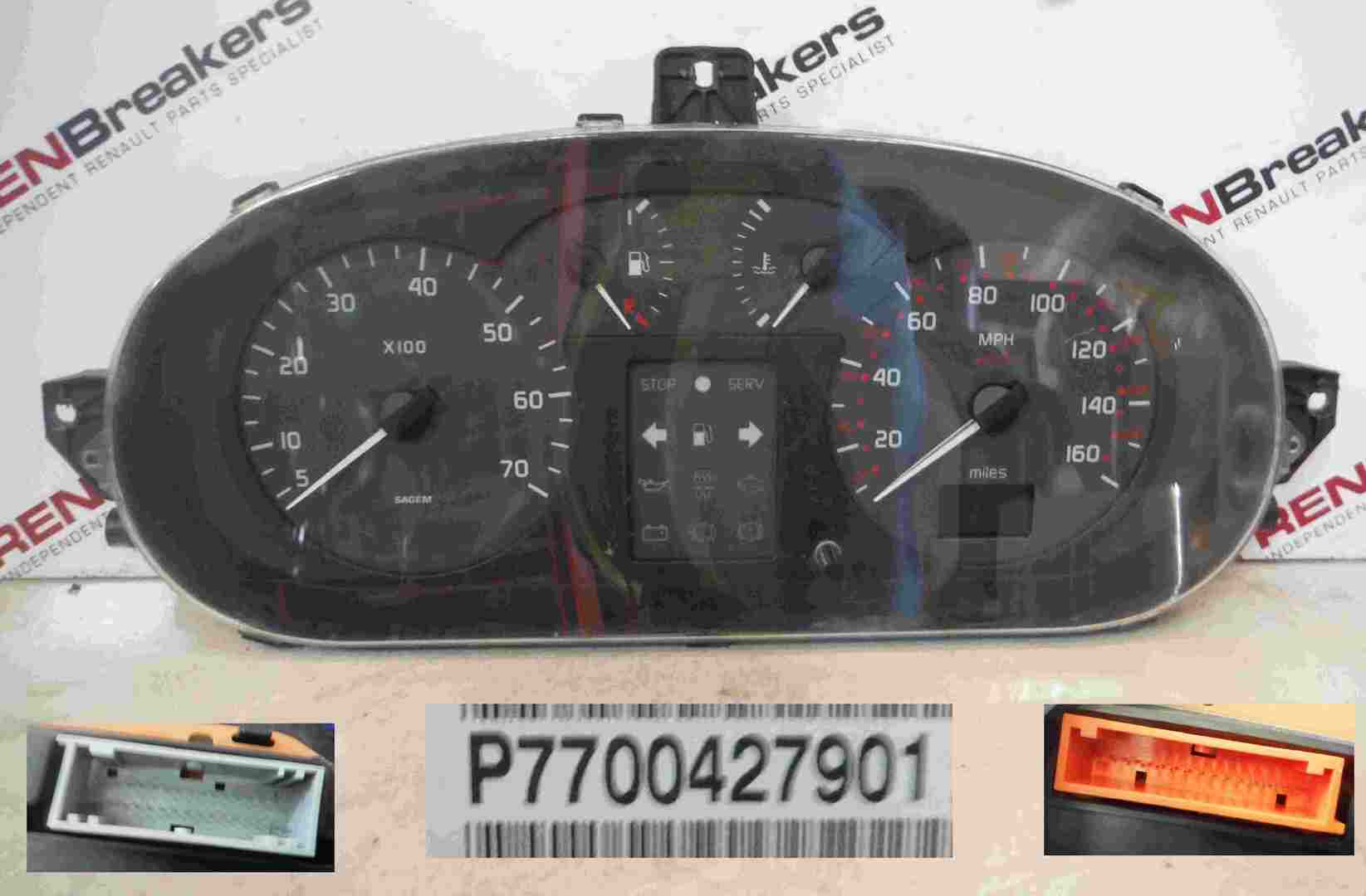 Renault Megane Scenic 1999-2003 Instrument Panel Dials Gauges Speedo Clocks 152K