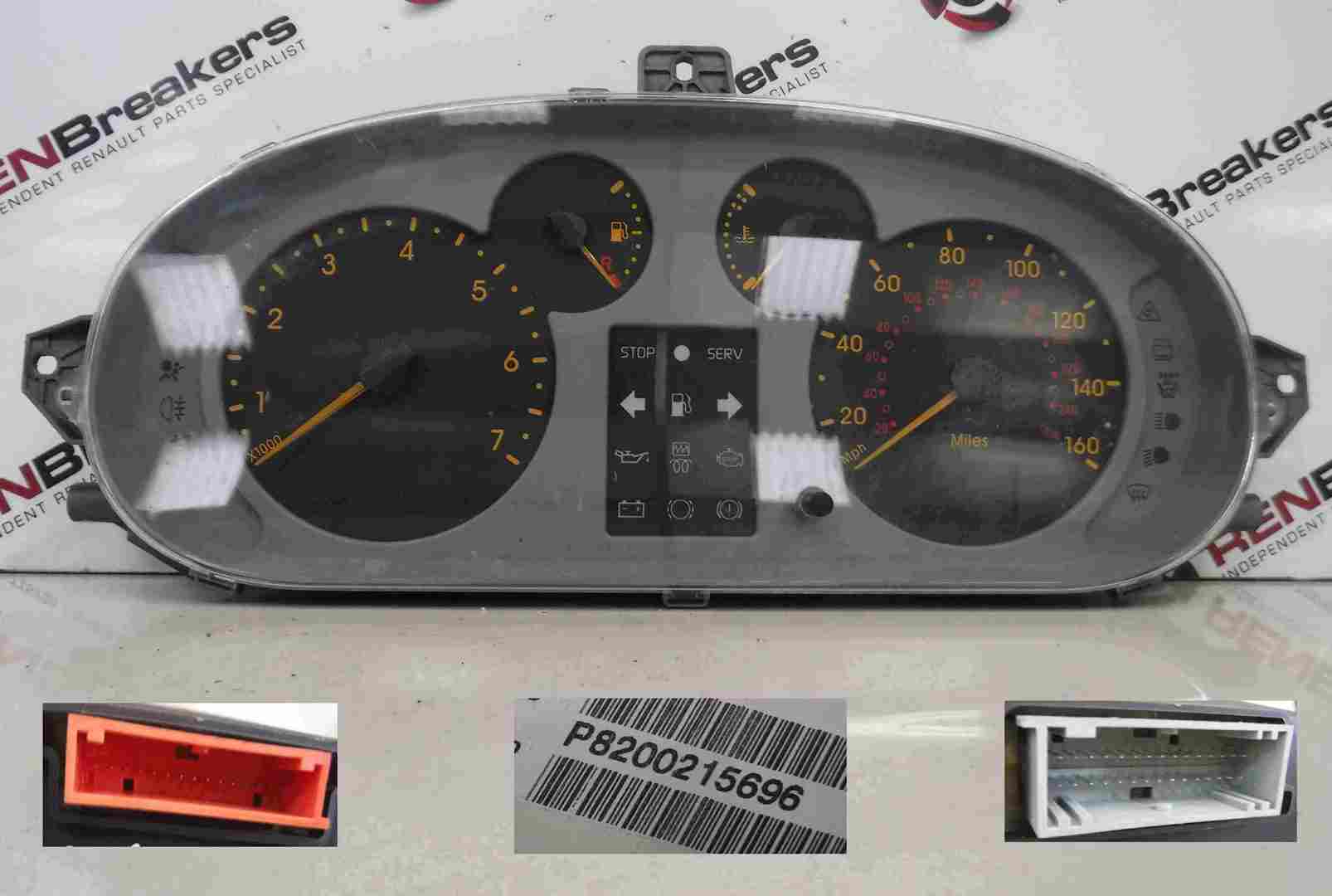 Renault Megane Scenic 1999-2003 Instrument Panel Dials Gauges Speedo Clocks 96K