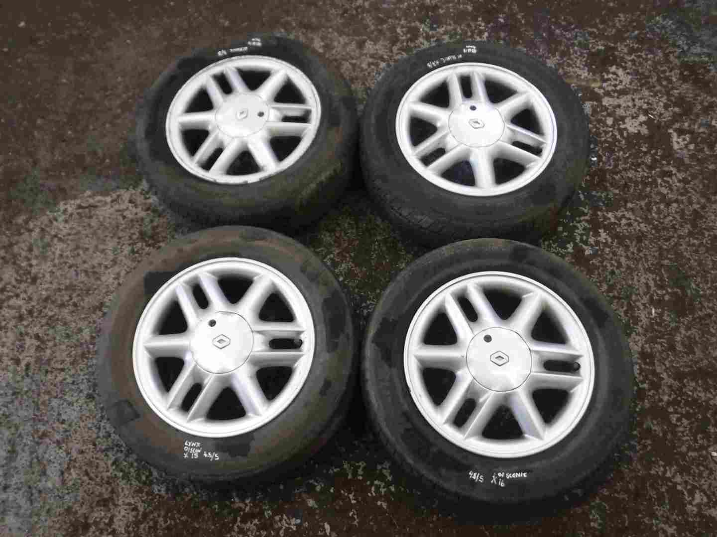 Renault Megane Scenic 1999-2003 Lynx Alloy Wheel Set X4 15inch