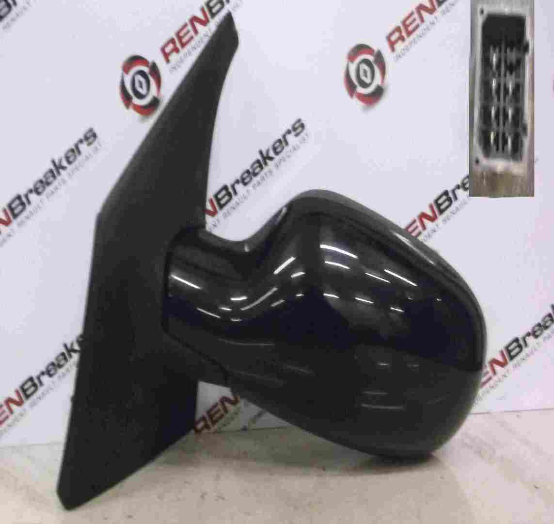 Renault Megane Scenic 1999-2003 Passenger NS Wing Mirror Black 676 Electric