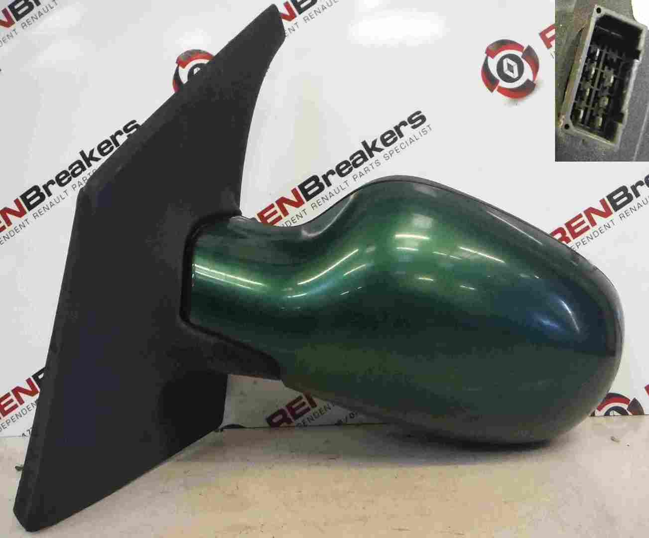 Renault Megane Scenic 1999-2003 Passenger NS Wing Mirror Green NV926 Electric