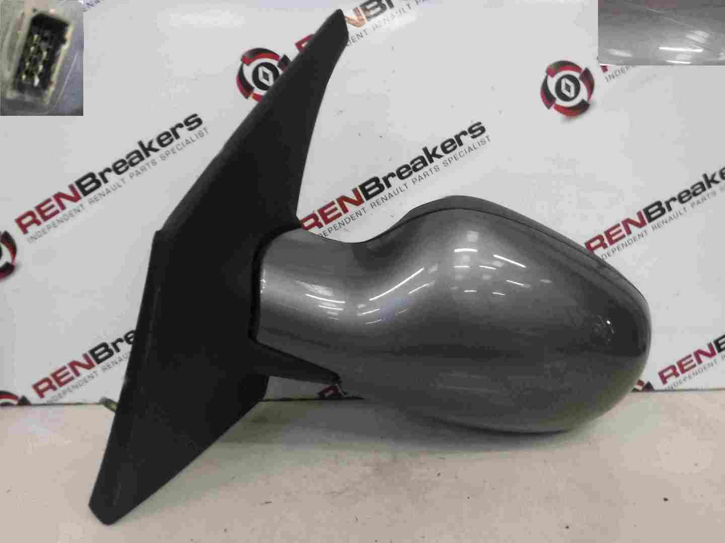 Renault Megane Scenic 1999-2003 Passenger NS Wing Mirror Grey NV603