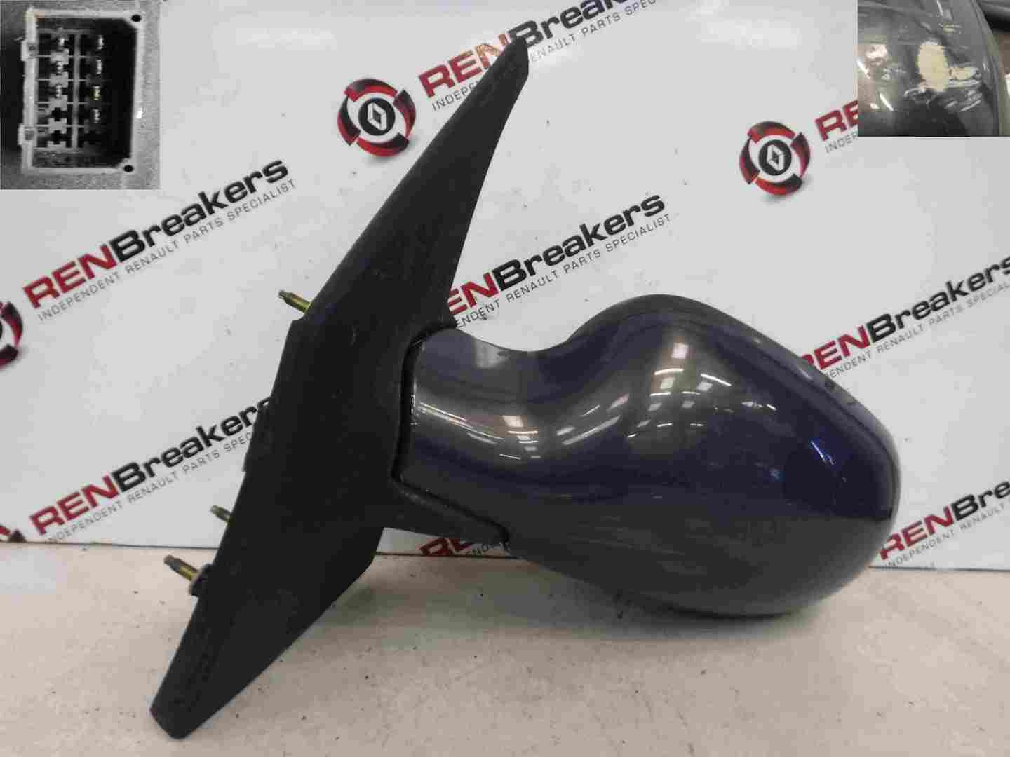 Renault Megane Scenic 1999-2003 Passenger NS Wing Mirror Grey NVD40