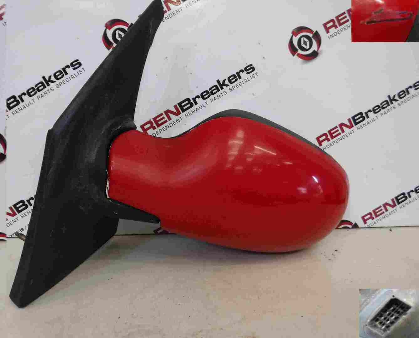Renault Megane Scenic 1999-2003 Passenger NS Wing Mirror Red 727 Electric