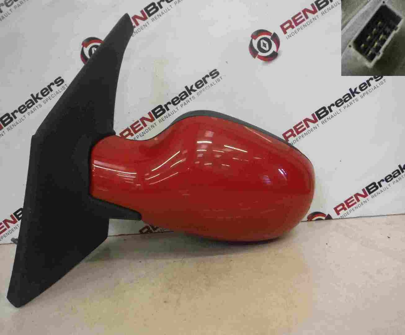 Renault Megane Scenic 1999-2003 Passenger NS Wing Mirror Red OV727