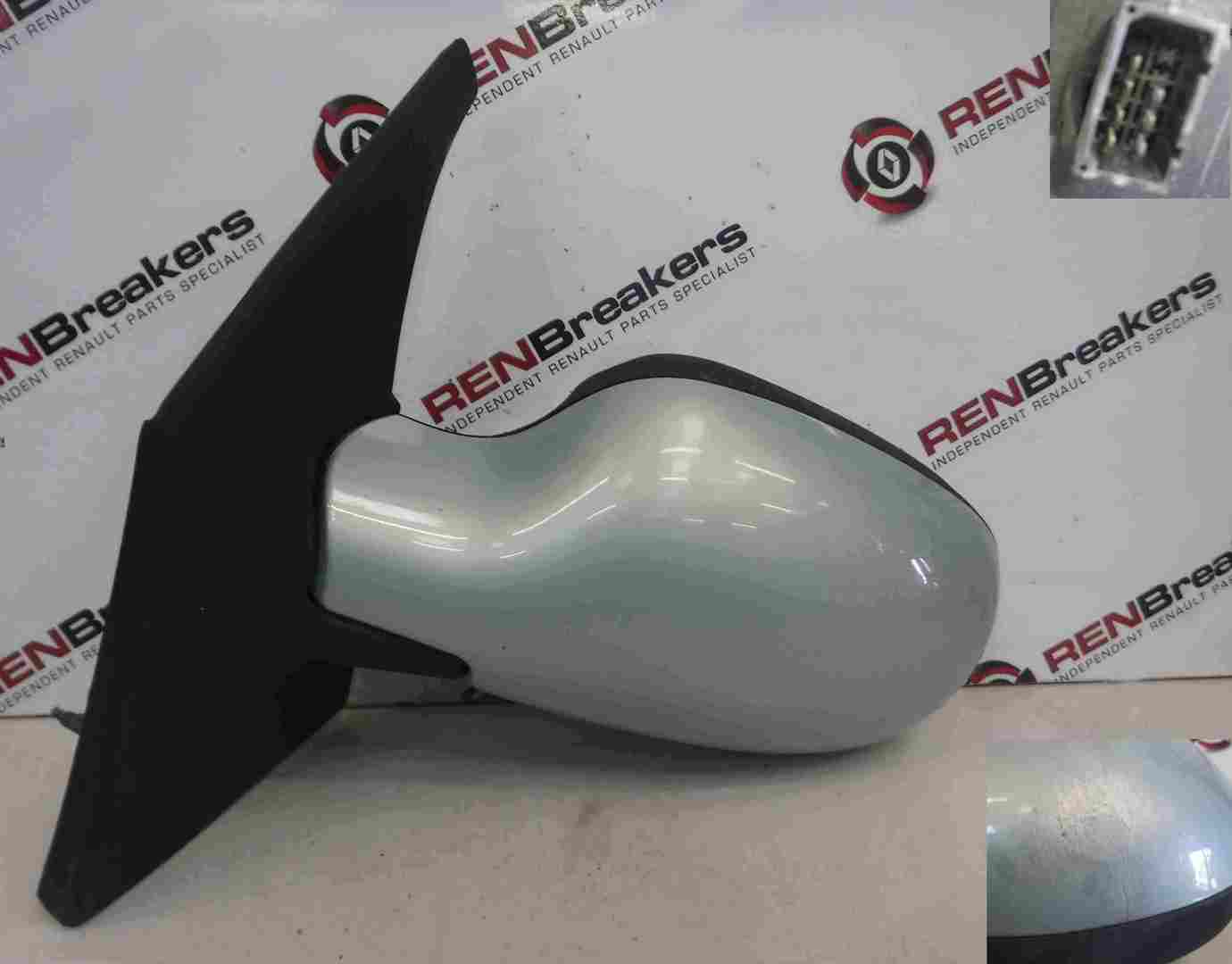 Renault Megane Scenic 1999-2003 Passenger NS Wing Mirror Silver 632