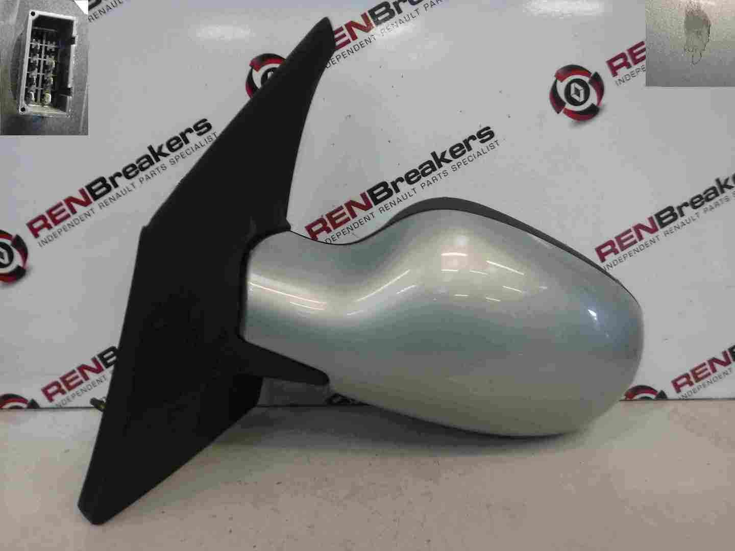 Renault Megane Scenic 1999-2003 Passenger NS Wing Mirror Silver 632
