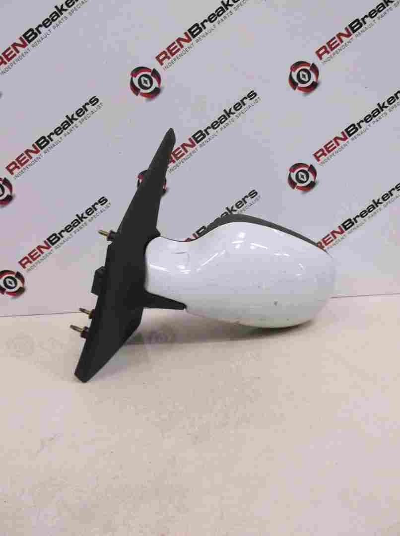 Renault Megane Scenic 1999-2003 Passenger NS Wing Mirror white Electric