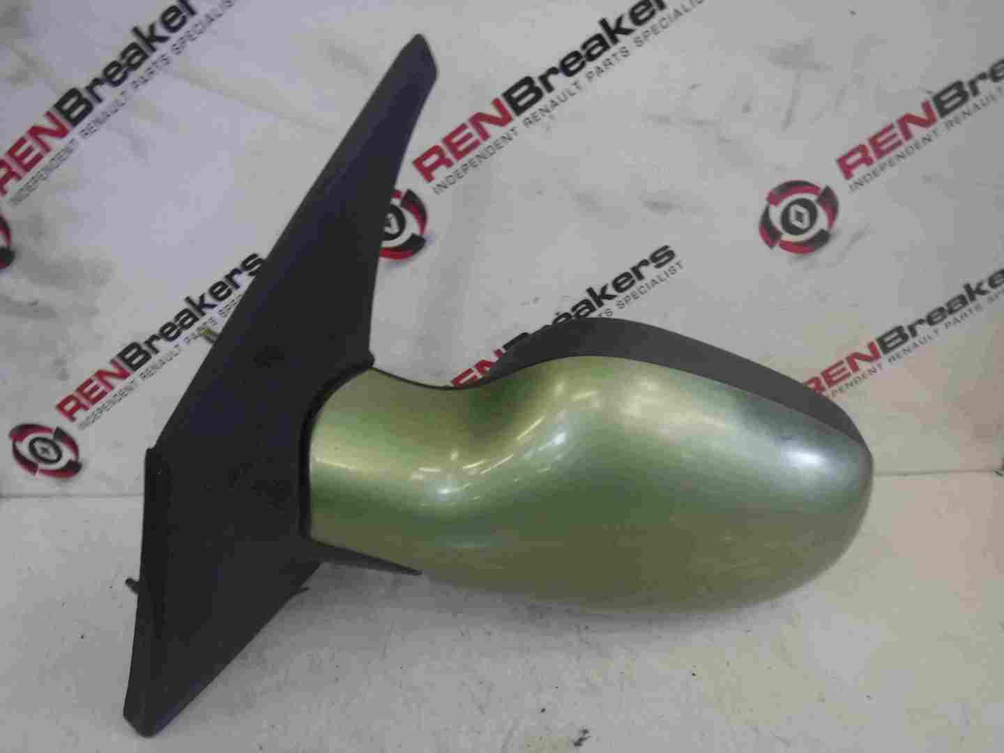 Renault Megane Scenic 1999-2003 Passenger NSF Front Door Wing Mirror Green MVC99