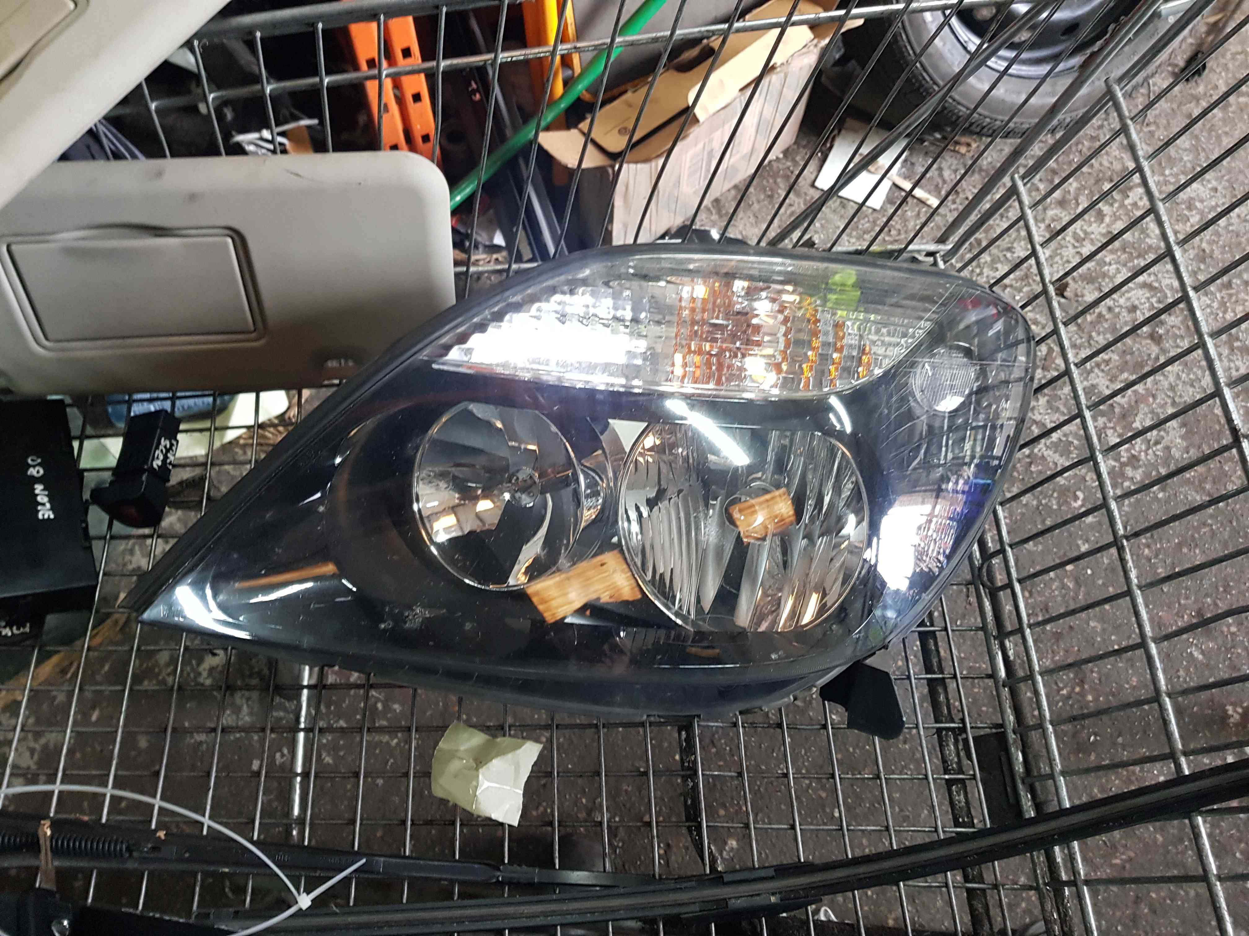 Thumb 8 Renault Megane Scenic 1999-2003 Passenger NSF Front Headlight Black  7700432096