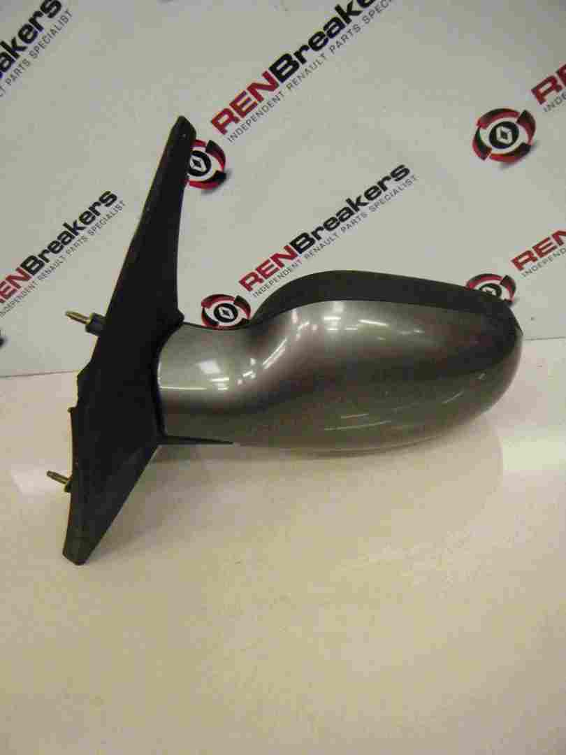 Renault Megane Scenic 1999-2003 Passenger NSF Front Wing Mirror Grey NV603