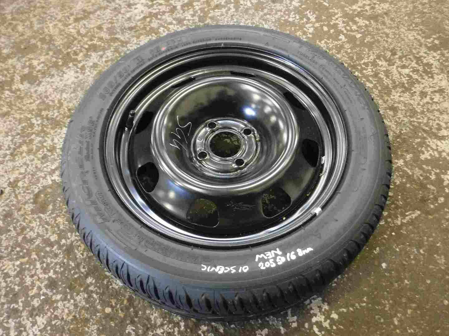 Renault Megane Scenic 1999-2003 Steel Wheel Rim + Tyre 205 50 16 8mm Tread