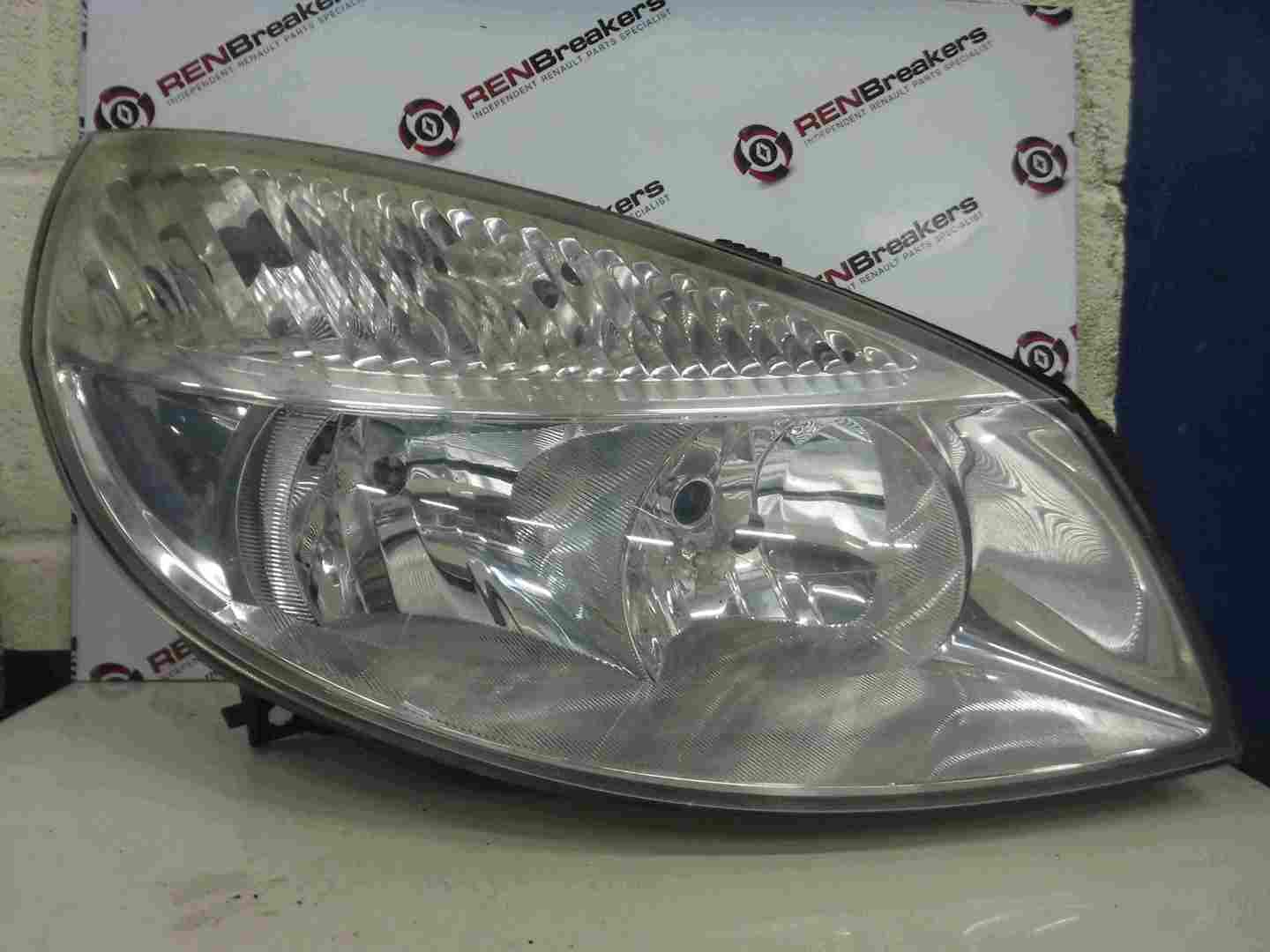 Renault Megane Scenic 2003-2006 Drivers OSF Front Headlight Lens Cloudy