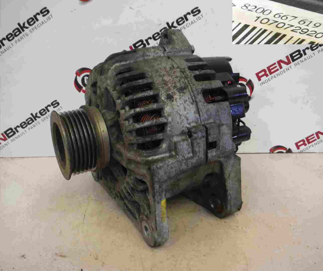 Renault Megane Scenic 2003-2009 1.6 16v Alternator K4M 766 8200667619
