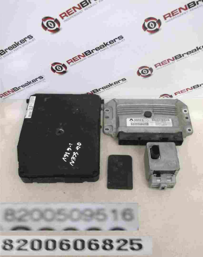 Renault Megane Scenic 2003-2009 1.6 16v ECU Set UCH BCM Immobliser   Key Card