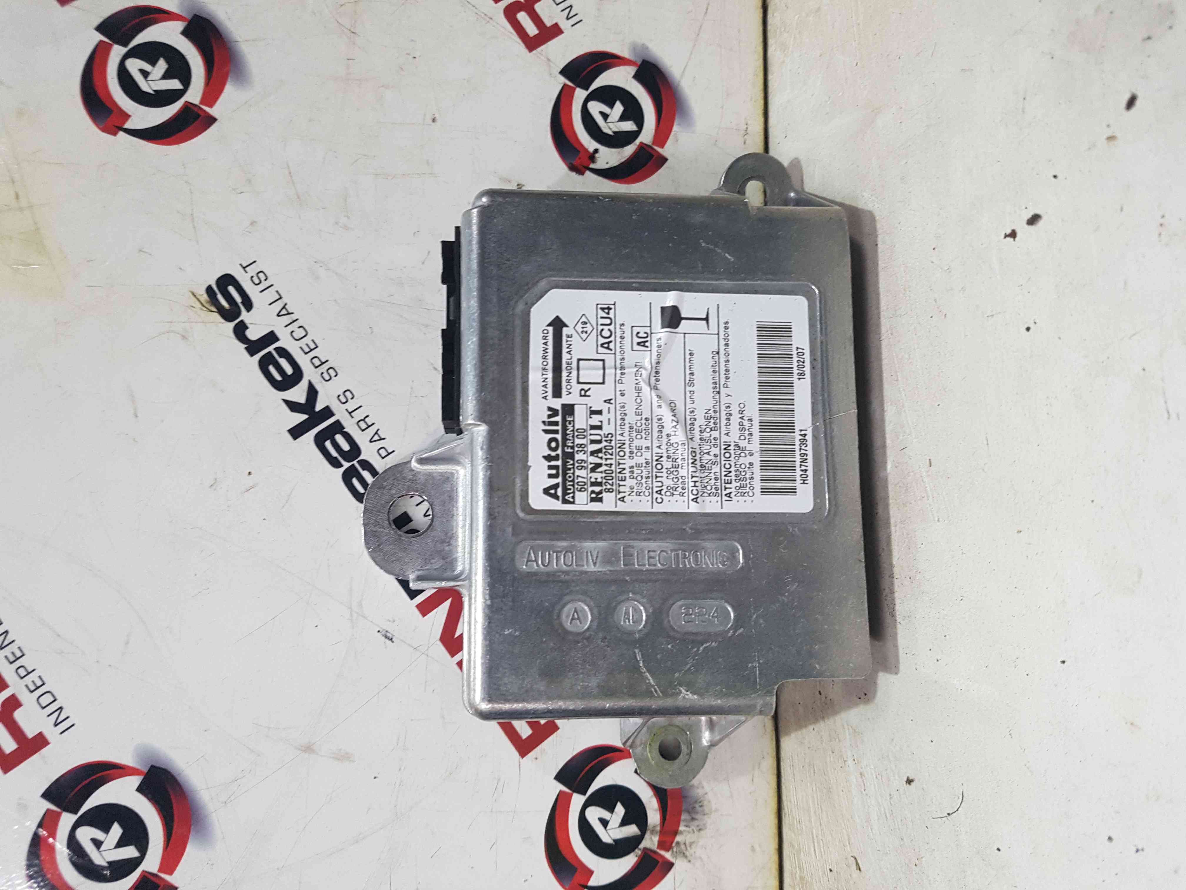 Thumb 6 Renault Megane Scenic 2003-2009 Airbag Module ECU Unit 8200412045