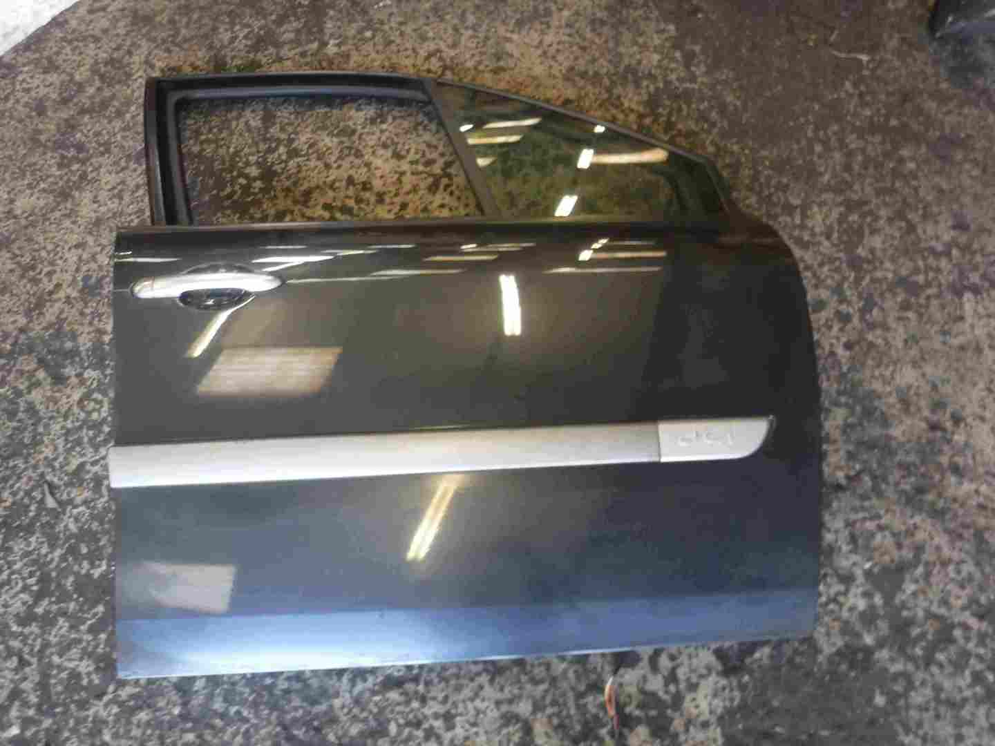 Renault Megane Scenic 2003-2009 Drivers OSF Front Door Dark Grey TEB66