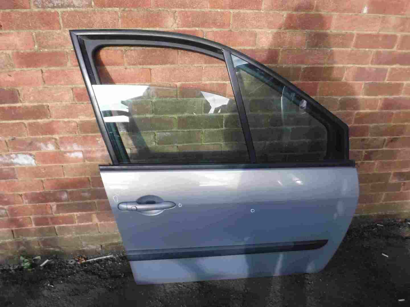 Renault Megane Scenic 2003-2009 Drivers OSF Front Door Silver TEA19
